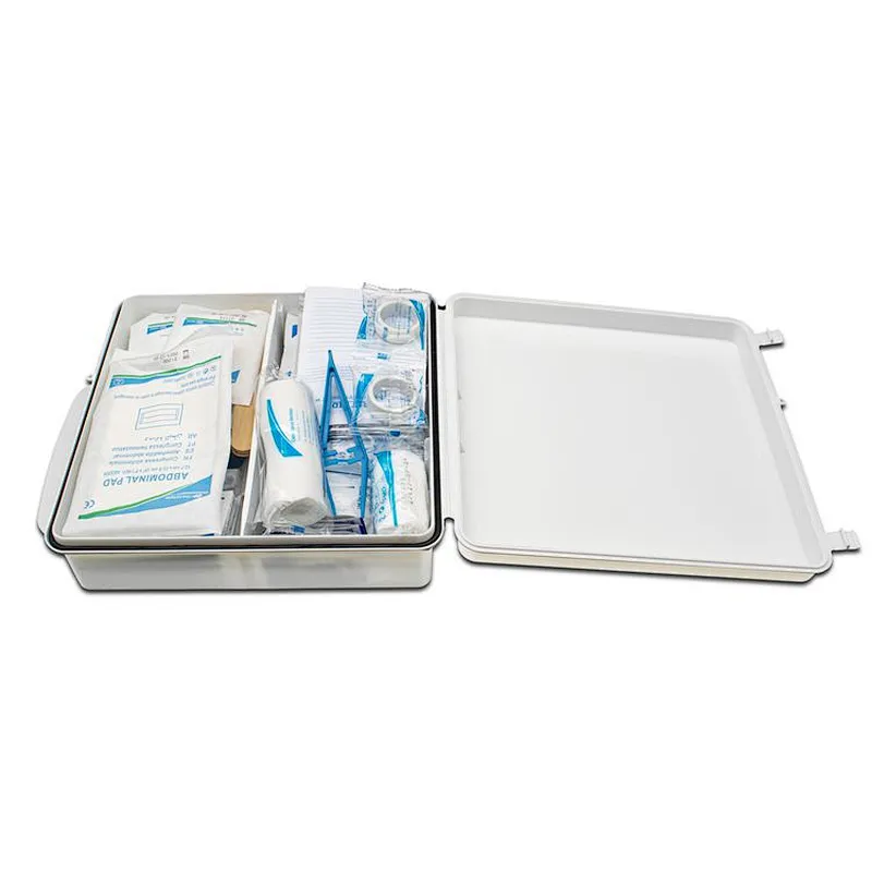 OP Wholesale Factory Approved Portable White Plastic Case First Aid Kit Tool Box Case With Handle