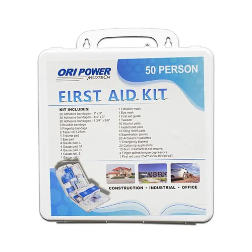 OP Wholesale Factory Approved Portable White Plastic Case First Aid Kit Tool Box Case With Handle