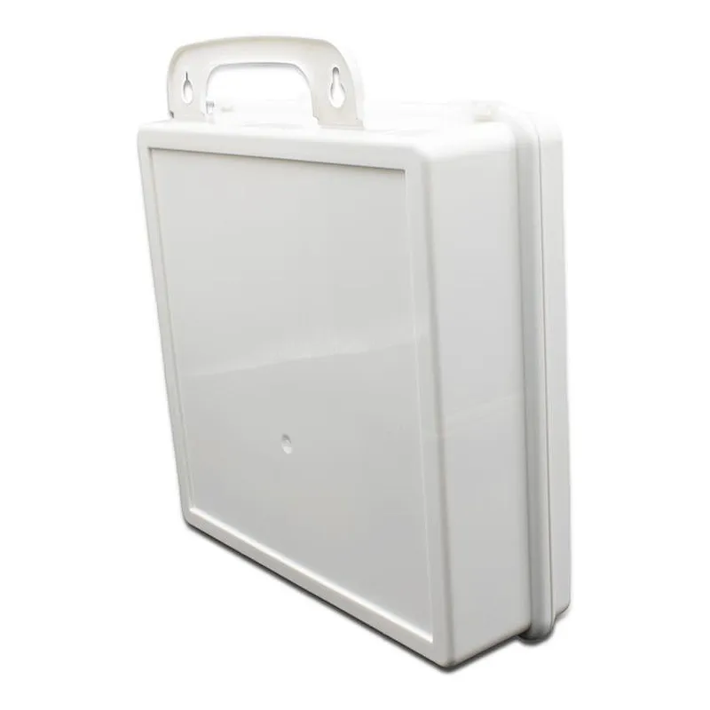 OPI批发工厂认可的便携式白色塑料盒急救箱带手柄工具箱