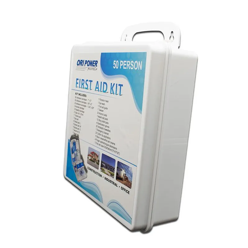 OP Wholesale Factory Approved Portable White Plastic Case First Aid Kit Tool Box Case With Handle